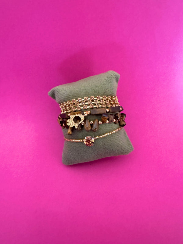 Caramel- Global Wrap Bracelet