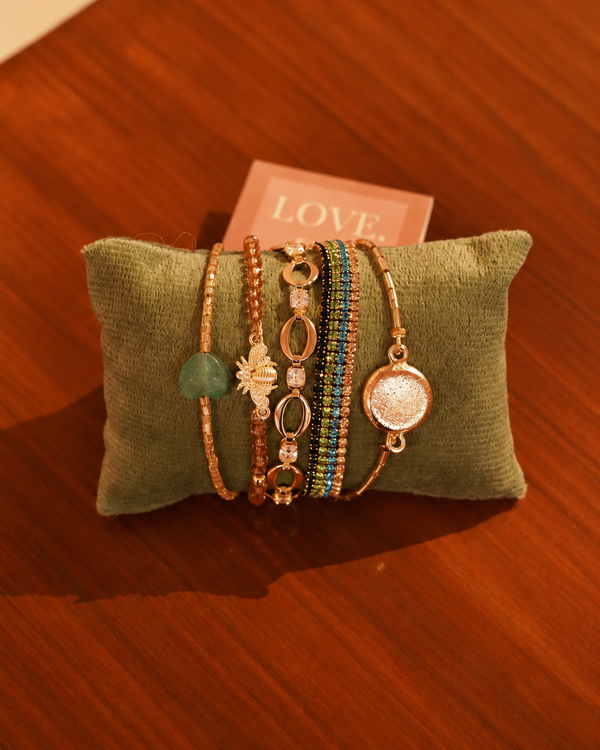Emerald Global Wrap Bracelet