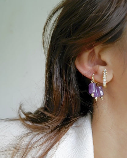 Amethyst Harmony Duo -  Ear stack