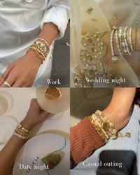 GWB - Beige Bracelet stack